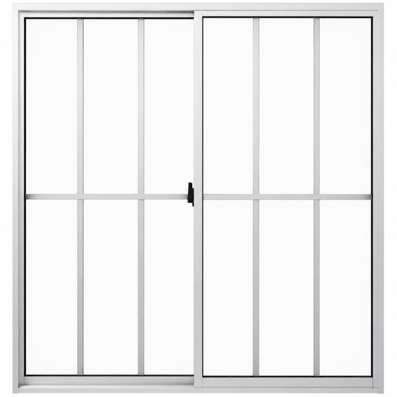Janela de Correr Quality com Grade Home 1,20X1,00M de Aluminio Natural 2 Folhas Vidro Canelado-f2d25232-ae0d-4e83-b33c-2aad1248368b
