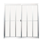 Janela de Correr Quality com Grade Home 1,20X1,00M de Aluminio Natural 2 Folhas Vidro Canelado