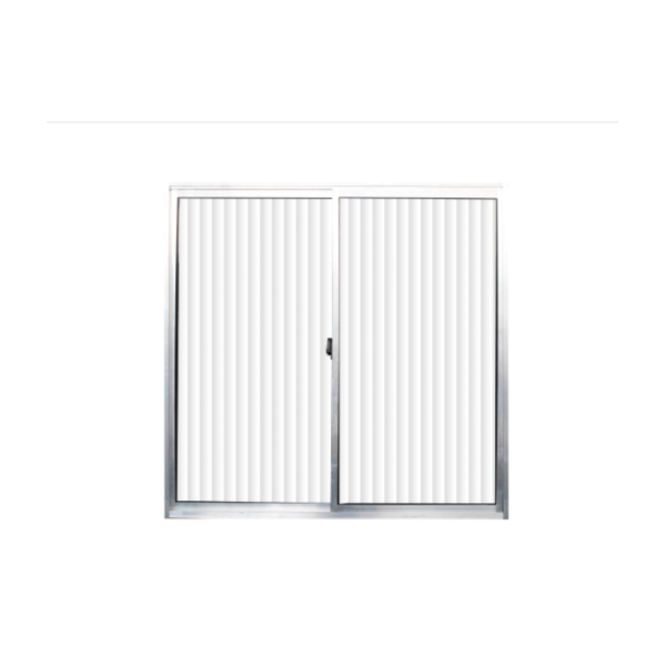 Janela De Correr Quality S/Grade 1,00X1,00M De Aluminio Natural 2Folhas Vidro Canelado-aa1ce708-88ae-4f27-8648-f58e14bfb6f1