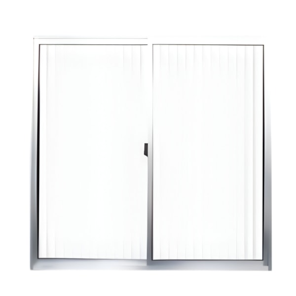 Janela De Correr Quality S/Grade 1,00X1,00M De Aluminio Natural 2Folhas Vidro Canelado-2e2a8f98-5534-4087-8c6a-6da8776f4a7f