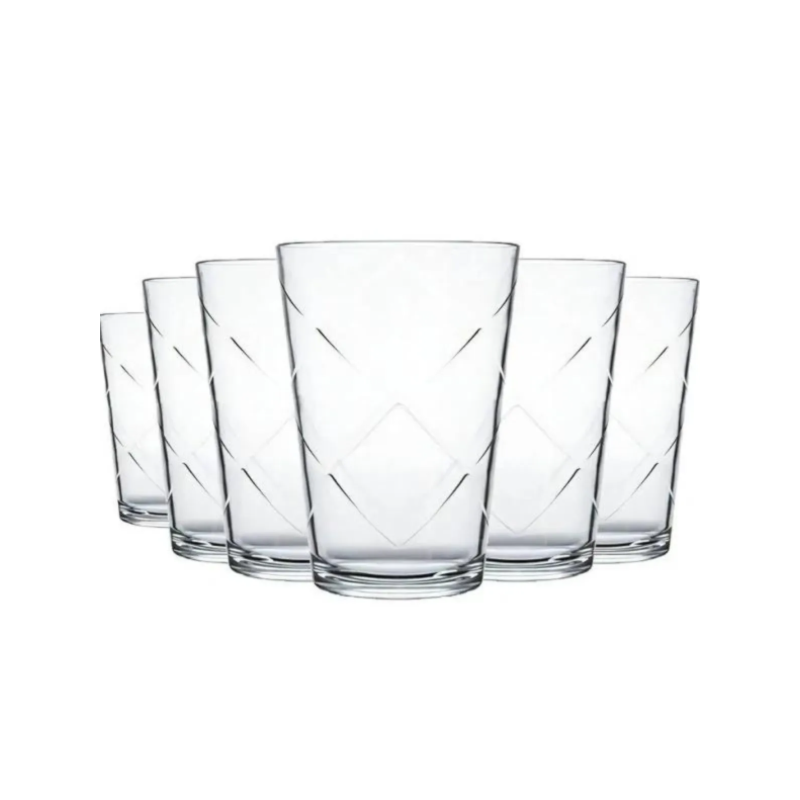 Jogo Copo Maracatu Vidro 280ML 6 Pecas
