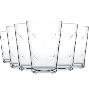 Jogo Copo Maracatu Vidro 280ML 6 Pecas