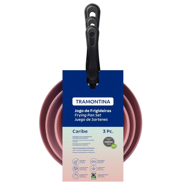 Jogo de Frigideiras Tramontina 3 Pecas com Aluminio Antiaderente Lins Rosa-61302e86-9997-4a61-9956-dae32ec92d5d