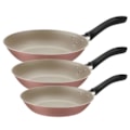 Jogo de Frigideiras Tramontina Linz 3 Peças em Alumínio com Revestimento Antiaderente Starflon Max Marrom-a9980351-fc71-486b-a915-0451dc8b2ead