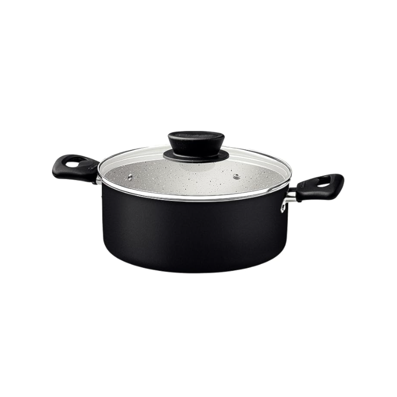 Jogo de Panelas Tramontina 5 Pecas Antiaderente Linz Preto