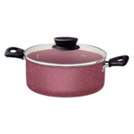 Jogo de Panelas Tramontina Linz 10 Pecas em Aluminio com Revestimento e Antiaderente Starflon Max Rosa
