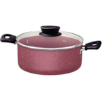 Jogo de Panelas Tramontina Linz 10 Pecas em Aluminio com Revestimento e Antiaderente Starflon Max Rosa