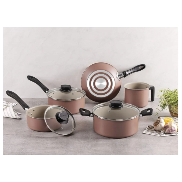 Jogo de Panelas Tramontina Linz 5 Peças em Alumínio com Revestimento Antiaderente Starflon Max Marrom-fd7f5030-42d7-49fc-bf82-435ba5295adf