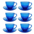 Jogo de Xicara de Cha Fratelli 260ml 12 Pecas Azul Octagon-89372de7-e189-4fb7-ab1d-efb21503ad87