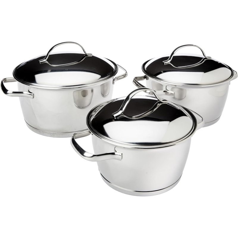 Jogo Panelas Tramontina Allegra 3 Pecas Aco Inox