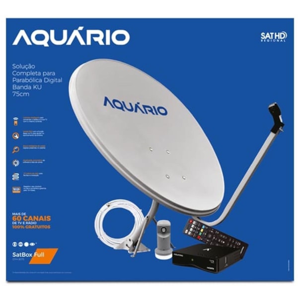 Kit Antena Parabolica Aquario Digital 75CM Banda KU DTH-9075-62d4a18d-d306-4c0f-8441-e6a6a4450576