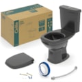 Kit com Vaso e Caixa Acoplado Fit Plus Celite com Assento Soft Close Preto-52941f7e-2f5a-4566-8dd8-c107dab4176d