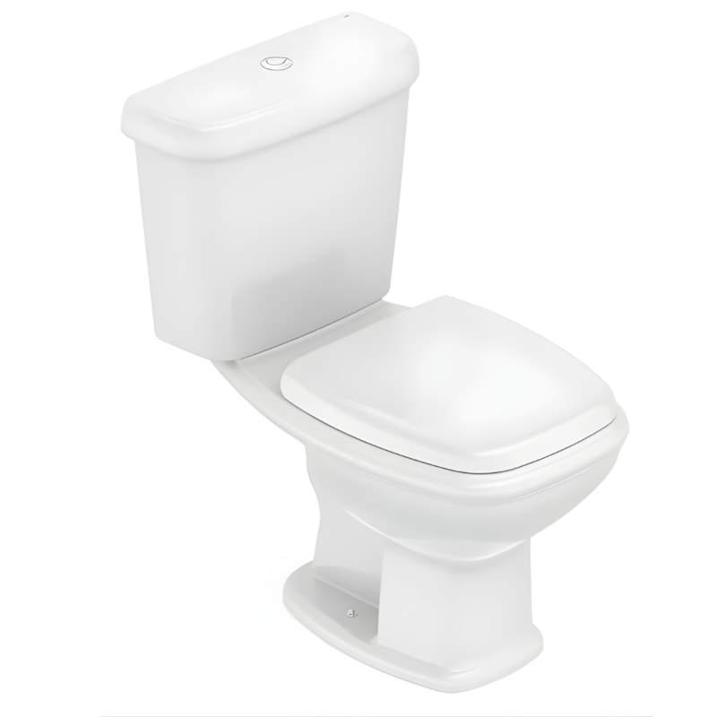 Kit com Vaso e Caixa Acoplado Fit Plus com Assento e Intens de Montagens Cinza Prata-4be9ed9f-ea5e-4056-9c79-f51db301c973