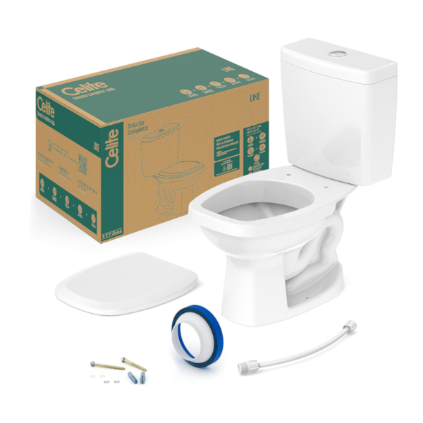 Kit com Vaso e Caixa Acoplado Like Celite com Assento e Intens de Montagens Branco-b444d068-2243-4701-9af6-df7bd24c89fe