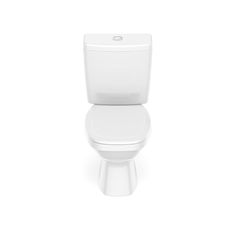 Kit com Vaso e Caixa Acoplado Like Celite com Assento e Intens de Montagens Branco