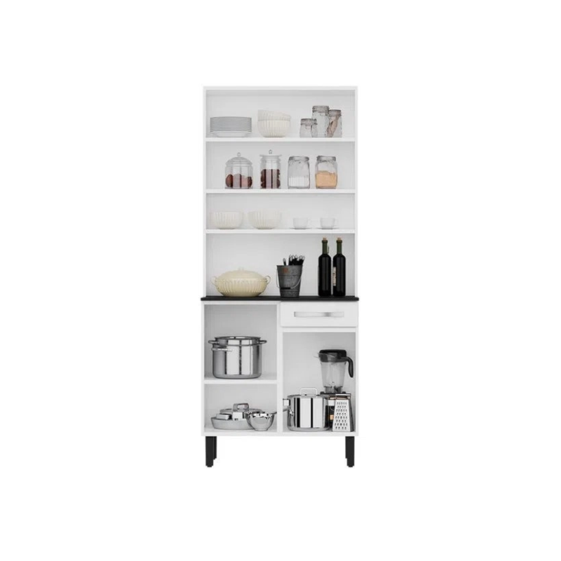 Kit Cozinha Compacta Itatiaia Pratika 4 Portas 1 Gaveta Branco
