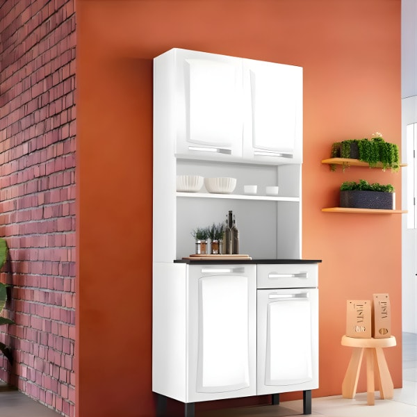 Kit Cozinha Compacta Itatiaia Pratika 4 Portas 1 Gaveta Branco-7aab1889-4486-4377-9461-b39d1be7fe35