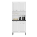 Kit Cozinha Compacta Itatiaia Pratika 4 Portas 1 Gaveta Branco-fdbaaf81-ab6a-4d8d-940a-78736cec3bea