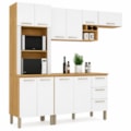 Kit Cozinha Compacta Kits Paraná Ametista 1200mm 10 Portas 3 Gavetas Freijó/Supremo-b355ee88-40c7-4115-ac0e-7d05364aa188