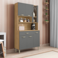 Kit Cozinha Compacta Kits Parana Golden 6 Portas 1 Gaveta Freijo/Gris-df99631c-98a3-4696-b7f8-11c0a7a6743e