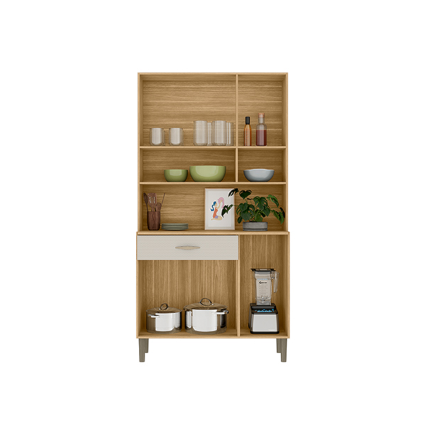 Kit Cozinha Compacta Kits Parana Golden 6 Portas 1 Gaveta Freijo/Soft-6aa1a009-bca5-4016-96b0-d42d7436dcda