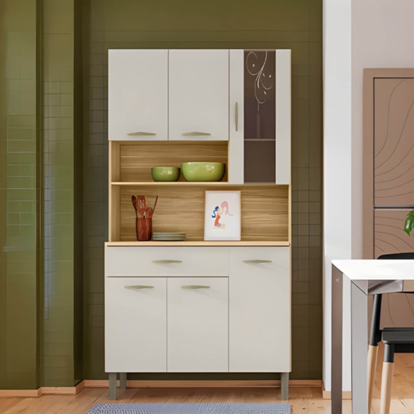 Kit Cozinha Compacta Kits Parana Golden 6 Portas 1 Gaveta Freijo/Soft-ab17e179-916b-4a5a-b888-8ec8beaec54f