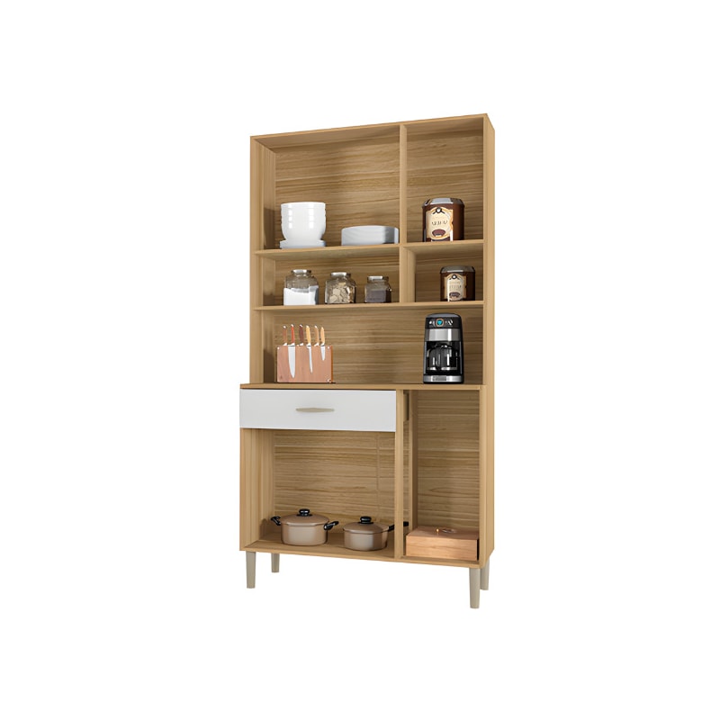 Kit Cozinha Compacta Kits Parana Golden 6 Portas 1 Gaveta Freijo/Supremo-e3b2db48-f2b4-416a-8fc9-8ac90686865a