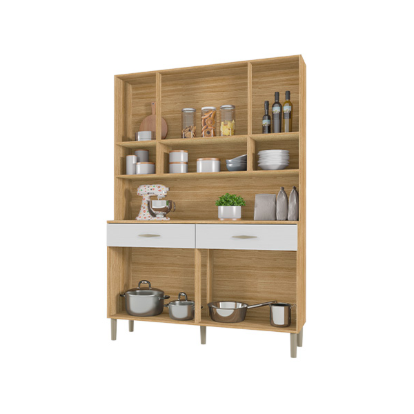 Kit Cozinha Compacta Kits Parana Golden 8 Portas 2 Gavetas Freijo/Supremo-43939d96-6599-4bea-8dba-d5679f229d45
