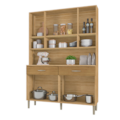 Kit Cozinha Compacta Kits Parana Golden 8 Portas 2 Gavetas Freijo/Supremo/CP Ripado Freijo-b5feeb46-43b3-42d6-a943-8cb5f4b65ce3