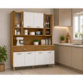 Kit Cozinha Compacta Kits Parana Golden 8 Portas 2 Gavetas Freijo/Supremo/CP Ripado Freijo-4ed0a14e-fea2-4fdb-8425-95252d52cdc5