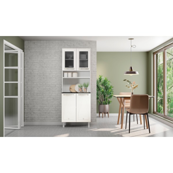 Kit Cozinha Cristal Duplo Telasul com Tampo 4 Portas com Vidro Branco-fb447fe4-ba50-4372-a6ac-b98330562883