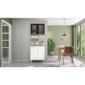 Kit Cozinha Cristal Duplo Telasul com Tampo 4 Portas com Vidro Preto-52f5abb0-b070-49d1-8d5b-0d7e5df12af5