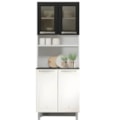 Kit Cozinha Cristal Duplo Telasul com Tampo 4 Portas com Vidro Preto-4c70ed05-96e8-459b-8934-4e98ab6c5147