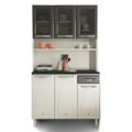 Kit Cozinha Cristal Triplo Telasul com Tampo 6 Portas 1 Gaveta com Vidro Grafite-a2e6c817-0e76-45c2-ae77-21d8d73dde50