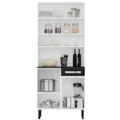Kit Cozinha Itatiaia Compacta Pratika 4 Portas e 1 Gaveta Branco/Preto-396c2954-974a-4383-8aca-26d542651833