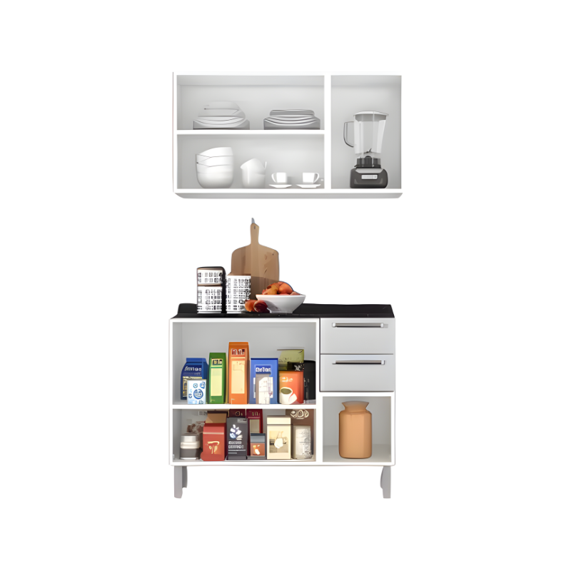 Kit Cozinha Itatiaia Luce 6 Portas 2 Gavetas Branco-694ccd3a-51e8-47bf-906f-b7f7217ec10f
