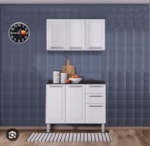 Kit Cozinha Itatiaia Luce 6 Portas 2 Gavetas Branco