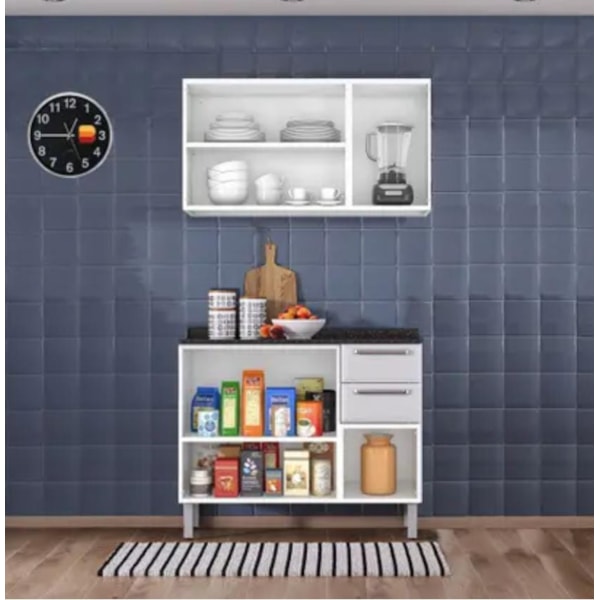 Kit Cozinha Itatiaia Luce 6 Portas 2 Gavetas Branco-7c04bb90-4755-41e6-90d9-389c805944b2