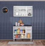 Kit Cozinha Itatiaia Luce 6 Portas 2 Gavetas Branco
