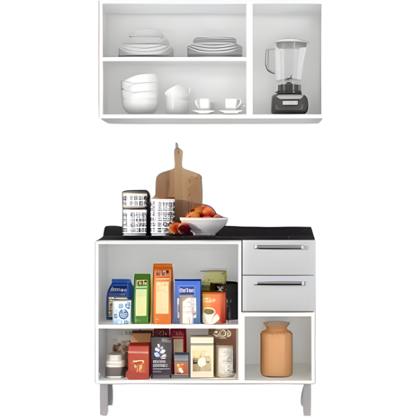 Kit Cozinha Itatiaia Luce 6 Portas 2 Gavetas Branco-2d59c2b3-bf75-47fb-b4b0-4465edb2bba6