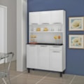 Kit Cozinha Itatiaia Rose 6 Portas 1 Gaveta Branco-67c5dc11-1d9d-422f-9911-26a116e03557
