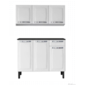 Kit Cozinha Itatiaia Rose 6 Portas 1 Gaveta Branco-3771698c-e4f0-4076-b86e-d0cb0e4ee554