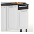 Kit Cozinha Itatiaia Rose 6 Portas 1 Gaveta Branco/Preto-d2d73042-9108-477a-8f76-d3fbaa7fe76f