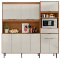 Kit Cozinha Lukaliam Bahamas 2.0 11 Portas Jequitibá/Off White-00bc227d-77dd-4b92-b322-de6fe202c2eb