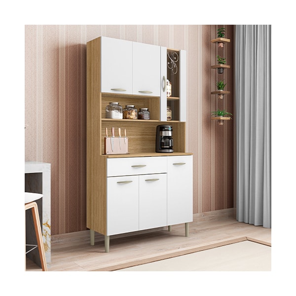 Kit Cozinha Parana Golden 6 Portas 1 Gaveta Freijo Supremo-6a99f79f-4c65-4677-b828-fb487458ff49