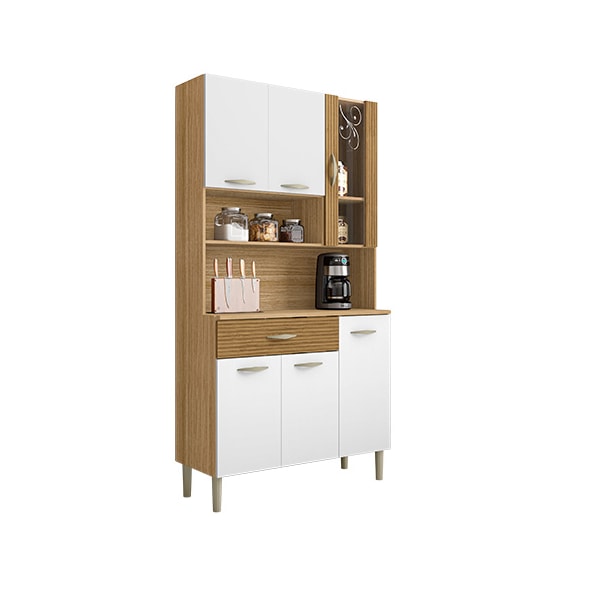 Kit Cozinha Parana Golden 6 Portas 1 Gaveta Freijo Supremo Ripado Freijo-22dcdf9d-cecb-40e9-820c-c44f665b346e