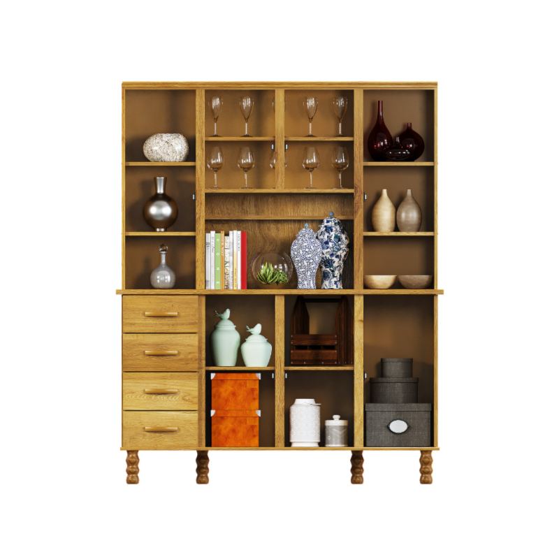 Kit Cozinha Serpil Entalhe 7 Portas 4 Gavetas Impuia Acetinado