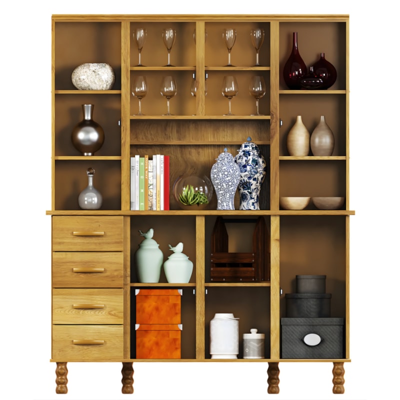 Kit Cozinha Serpil Entalhe 7 Portas 4 Gavetas Impuia Acetinado-bb760cc9-c52b-4130-9058-500f96f87f1d