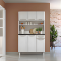Kit Cozinha Telasul Esmeralda Triplo 6 Portas 1 Gaveta com Tampo Smart Branco-22b03a84-e4e6-4f42-83e8-2b0cf0d886f9