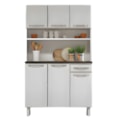 Kit Cozinha Telasul Esmeralda Triplo 6 Portas 1 Gaveta com Tampo Smart Branco-dbecd35b-0a11-4350-abe6-09df0ce13095